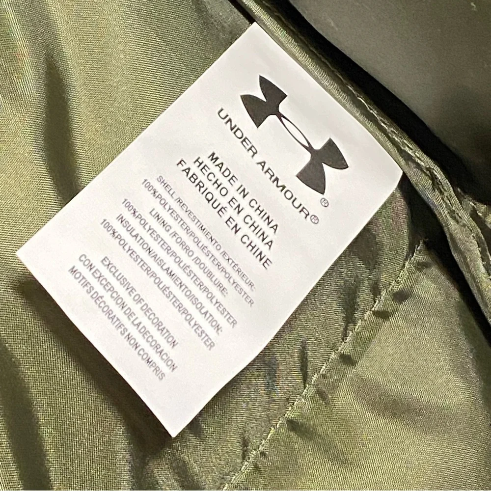 Under Armour Boys Pronto Puffer Jacket YXL NWT Storm ColdGear Marine OD Green